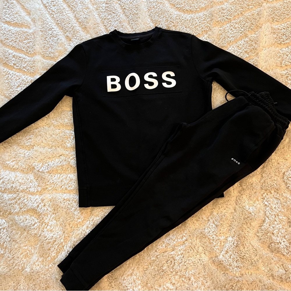 BOSS Black Sweatshirt and Joggers Set